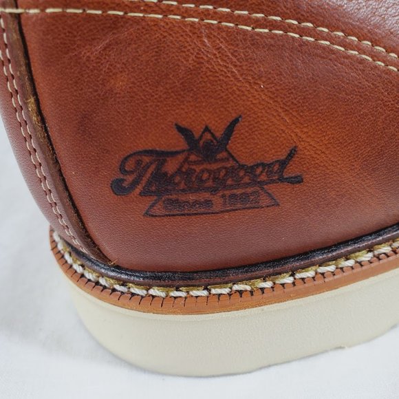 Thorogood American Heritage 6″ Tobacco Safety Toe Work Boot 13 EE 13 Wide Unworn - Picture 5 of 12